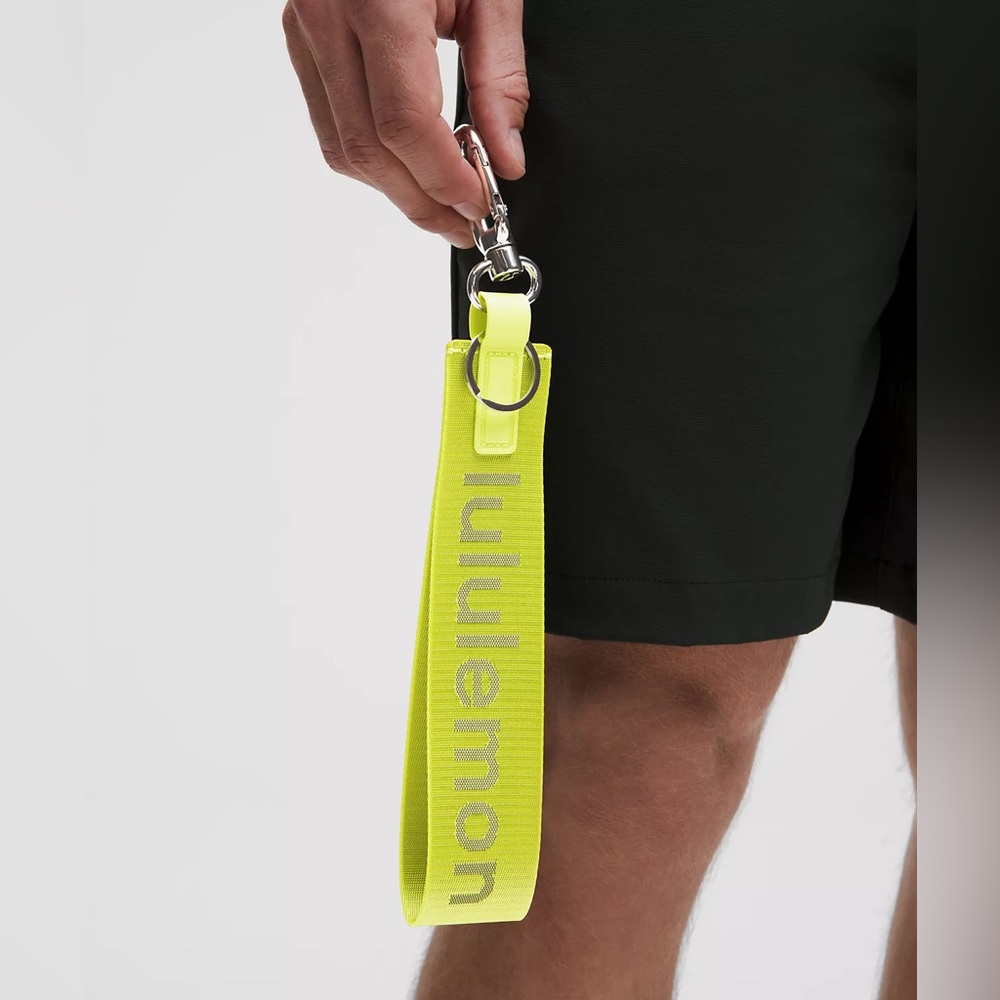 Lululemon Never Lost Keychain- Sour Grape/Army Green